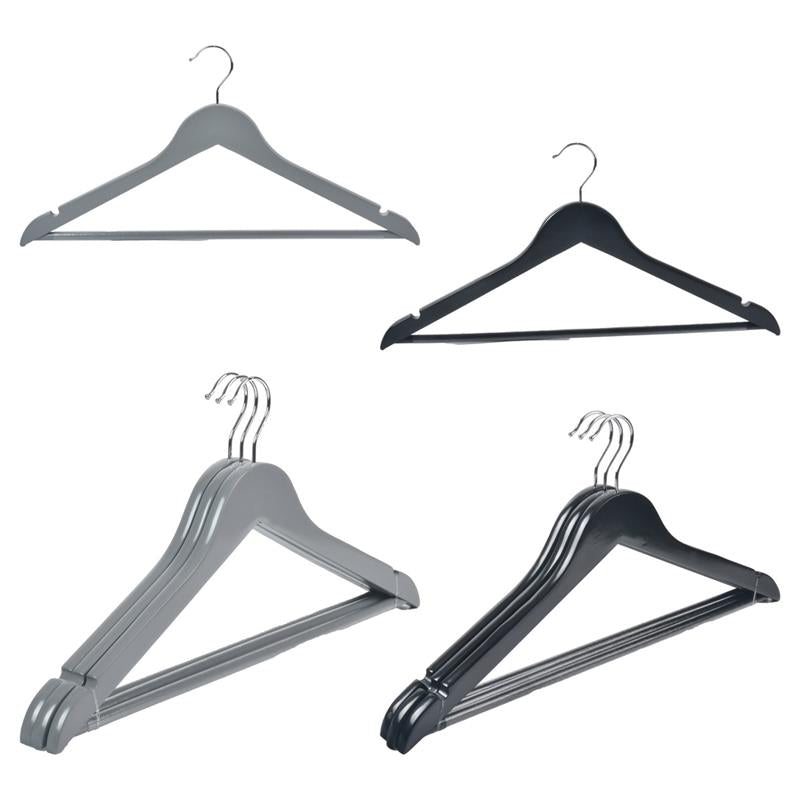 MA MAISON SET 12 GRUCCE IN LEGNO CLASSICO STRUTTURA ANTISCIVOLO STAMPELLE PER ARMADIO IN COLORI ASSORTITI