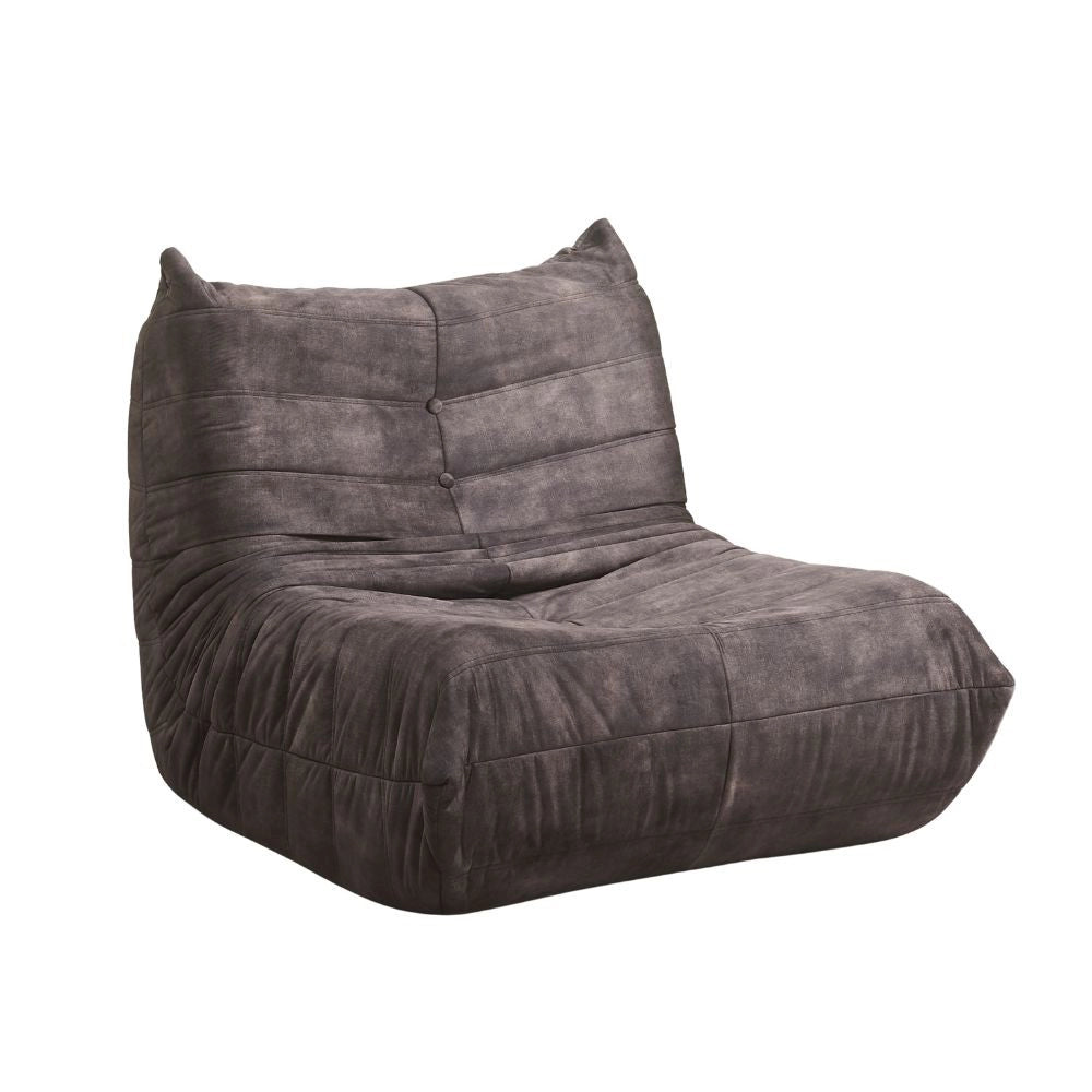 Poltrona Horace imbottitura in schiuma con rivestimento in tessuto UF912-07B grigio scuro sottovuoto