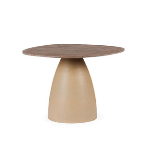 Tavolo Rotondo Legno Naturale Moderno da Interni - FRANKLIN Dimensione: D60, Colore: Naturale