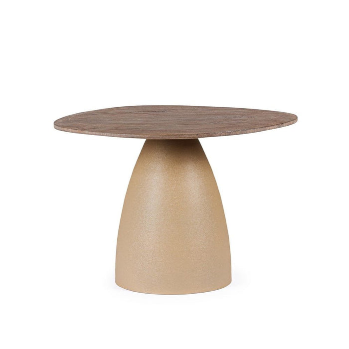 Tavolo Rotondo Legno Naturale Moderno da Interni - FRANKLIN Dimensione: D60, Colore: Naturale