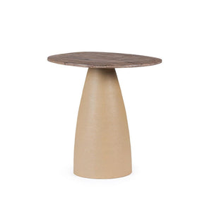 Tavolo Rotondo Legno Naturale Moderno da Interni - FRANKLIN Dimensione: D50, Colore: Naturale