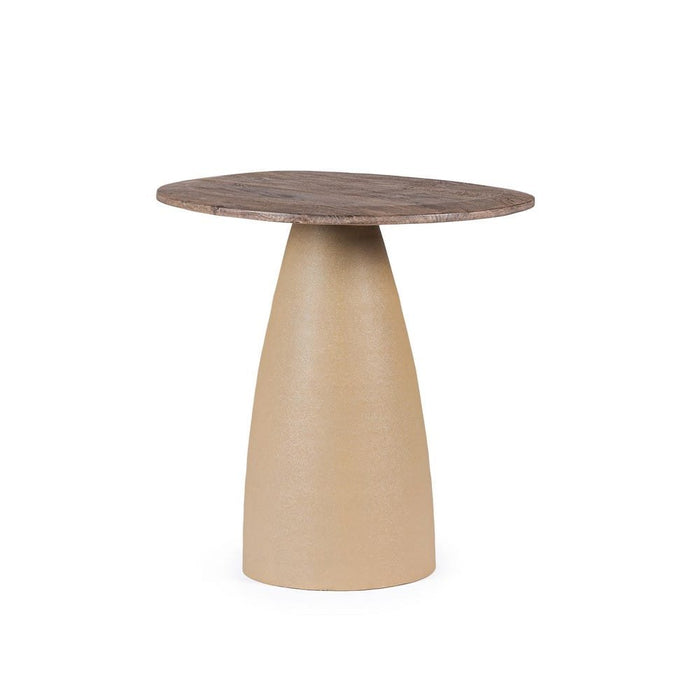 Tavolo Rotondo Legno Naturale Moderno da Interni - FRANKLIN Dimensione: D50, Colore: Naturale