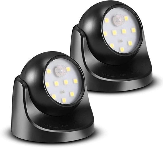 Spot LED wireless, 150 lumen, lampenkap rimovibile, girevole e inclinabile 360 gradi, funziona con batterie (batterie non incluse).