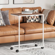 Tavolino con Ruote Bianco 55x35x70 cm in Legno Multistrato cod mxl 7035