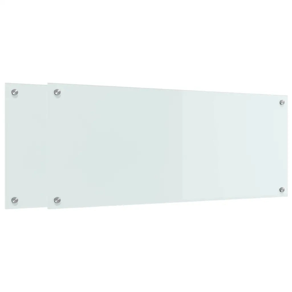 Rivestimento da Cucina 2 pcs Bianco 100 x 40 cm vetro temperato 3415527