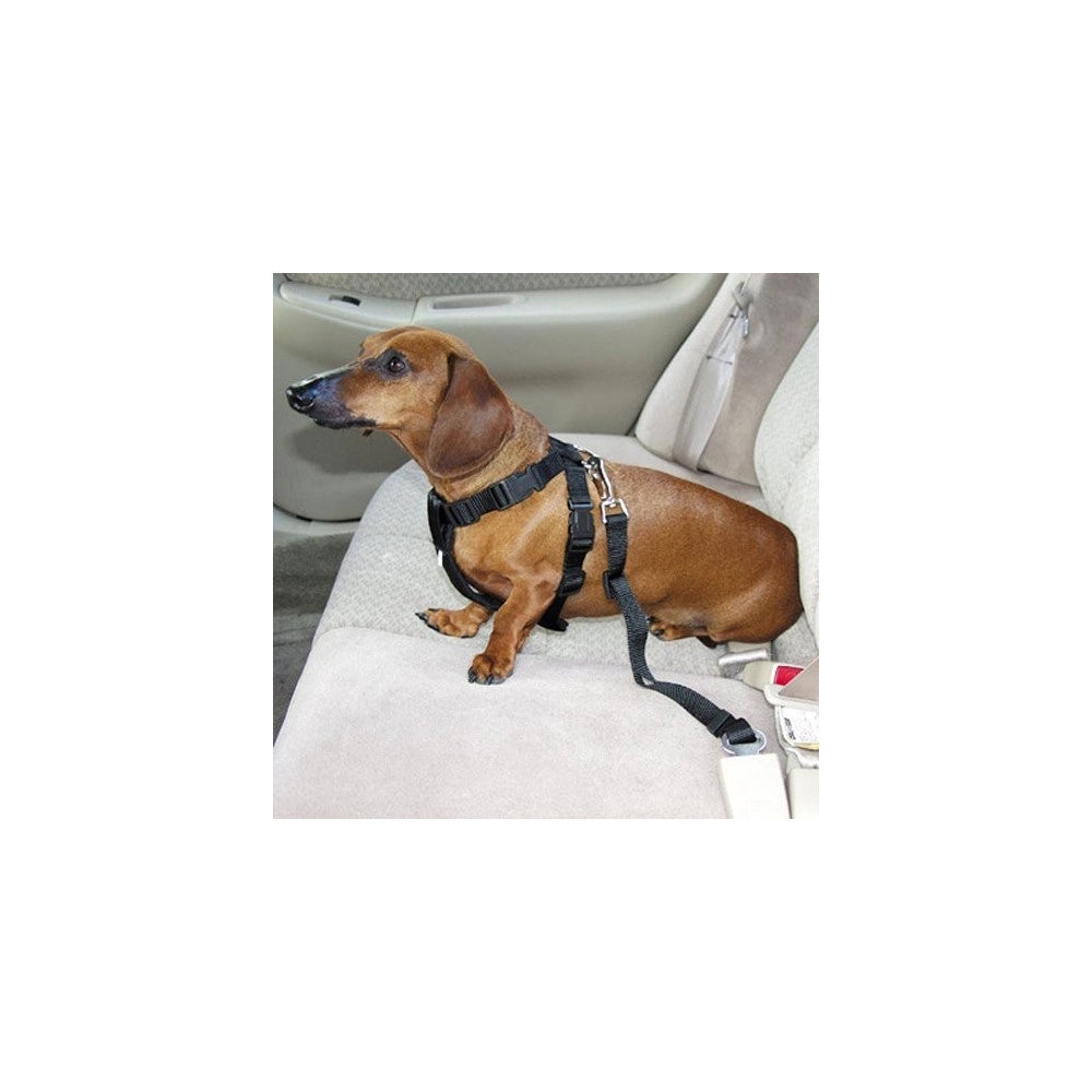 Trade Shop - Guinzaglio Sedile Auto Cintura Di Sicurezza Collare Per Cane Nylon Regolabile -