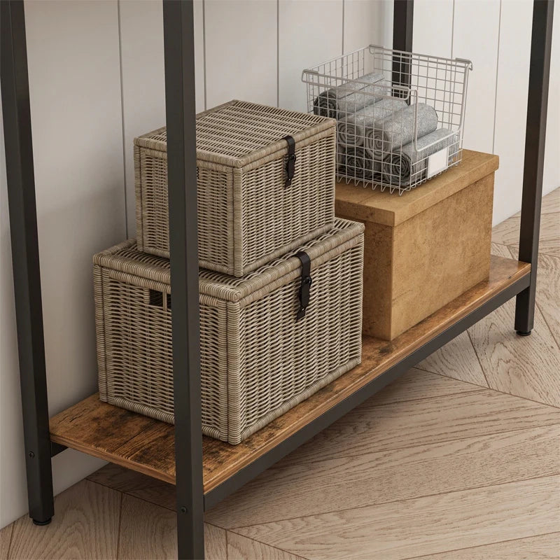 Scaffale per libri marrone con misure 100x30x80 cm, ideale per ogni ambiente.
