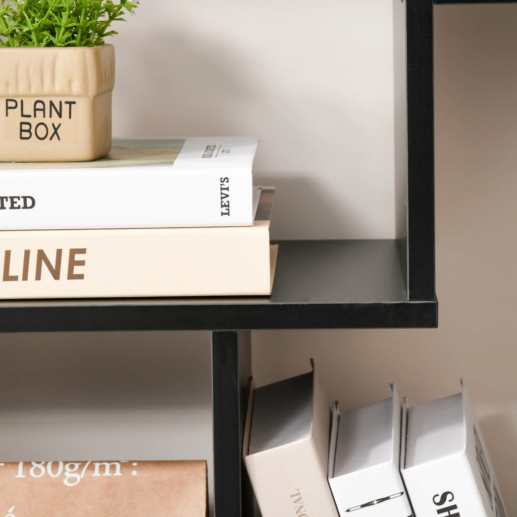 Libreria Scaffale Design Moderno ¨C Minimal ¨C Nero 70x24x178 cm