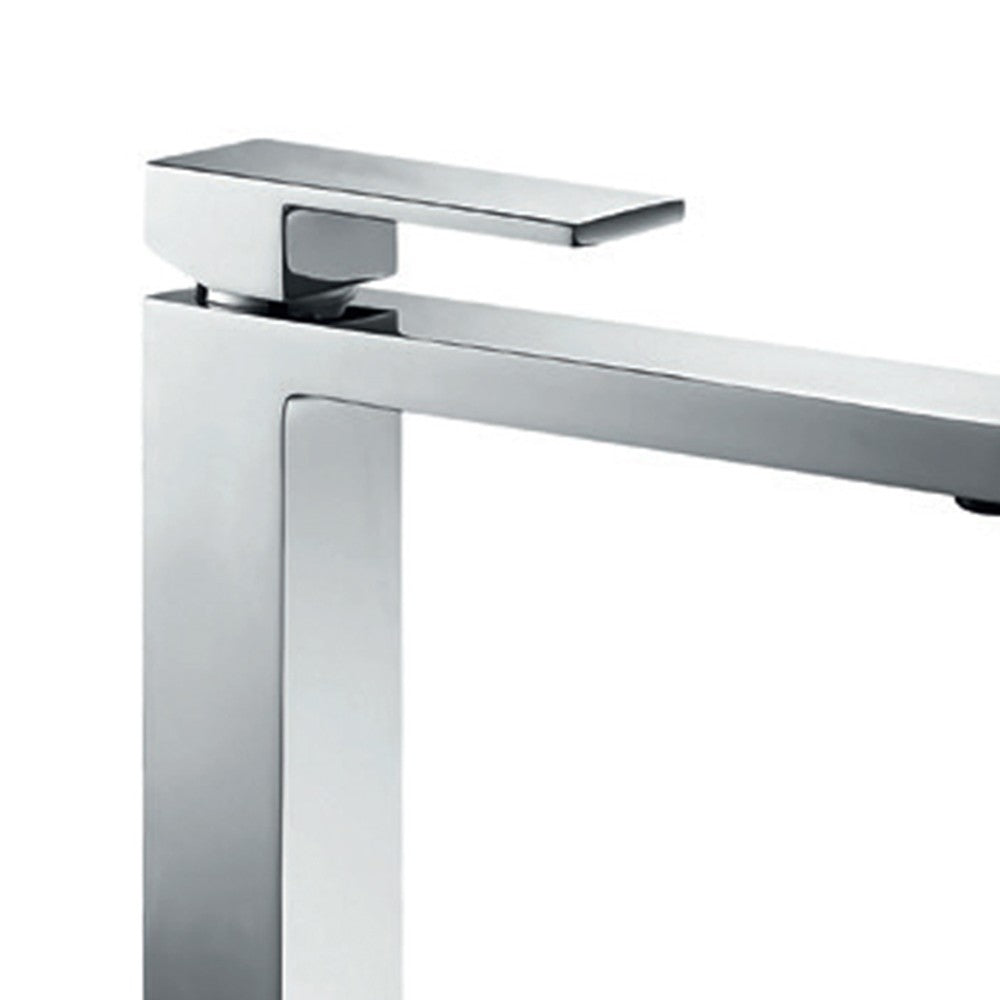 Rubinetto lavabo alto serie zoe, finitura cromata