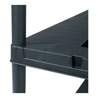 SCAFFALE UNIVERSAL 63-4 BLACK H138X60X30