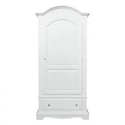 Armadio in legno massiccio 1 anta mod Rovigo Shabby chic bianco