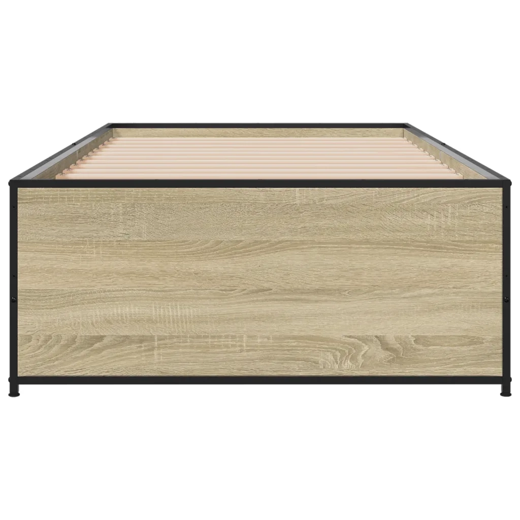 Giroletto Rovere Sonoma 100x200 cm Legno Multistrato e Metallo 845237