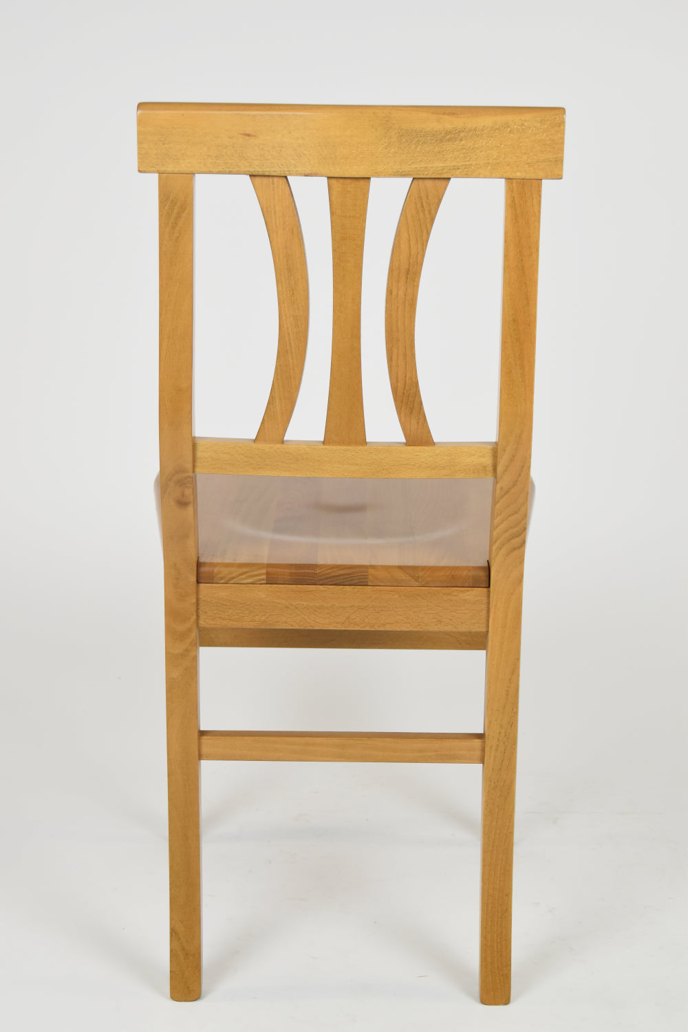 Set 2 Sedie modello Artemisia Tommychairs, robusta struttura in legno di faggio color rovere e seduta in legno