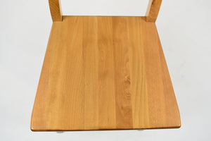 Set 6 Sedie modello Artemisia Tommychairs, robusta struttura in legno di faggio color rovere e seduta in legno