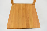 Set 4 Sedie modello Artemisia Tommychairs, robusta struttura in legno di faggio color rovere e seduta in legno