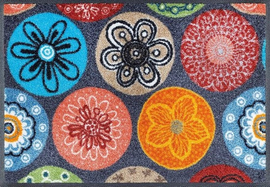 Tappetino per porta, poliammide, multicolore, 40x60cm