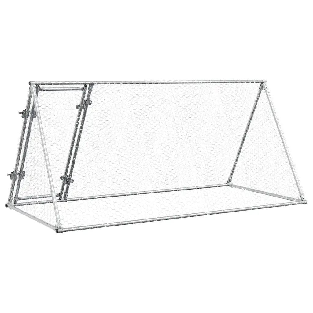 Gabbia per Polli Argento 200x105x91 cm in Acciaio Zincato CFW2573150