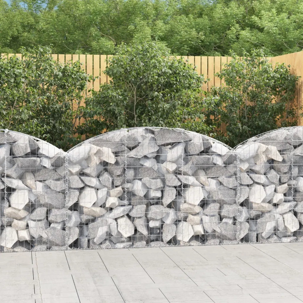 Cesto Gabbione ad Arco 150x30x80/100 cm Ferro Zincatocod mxl 78977