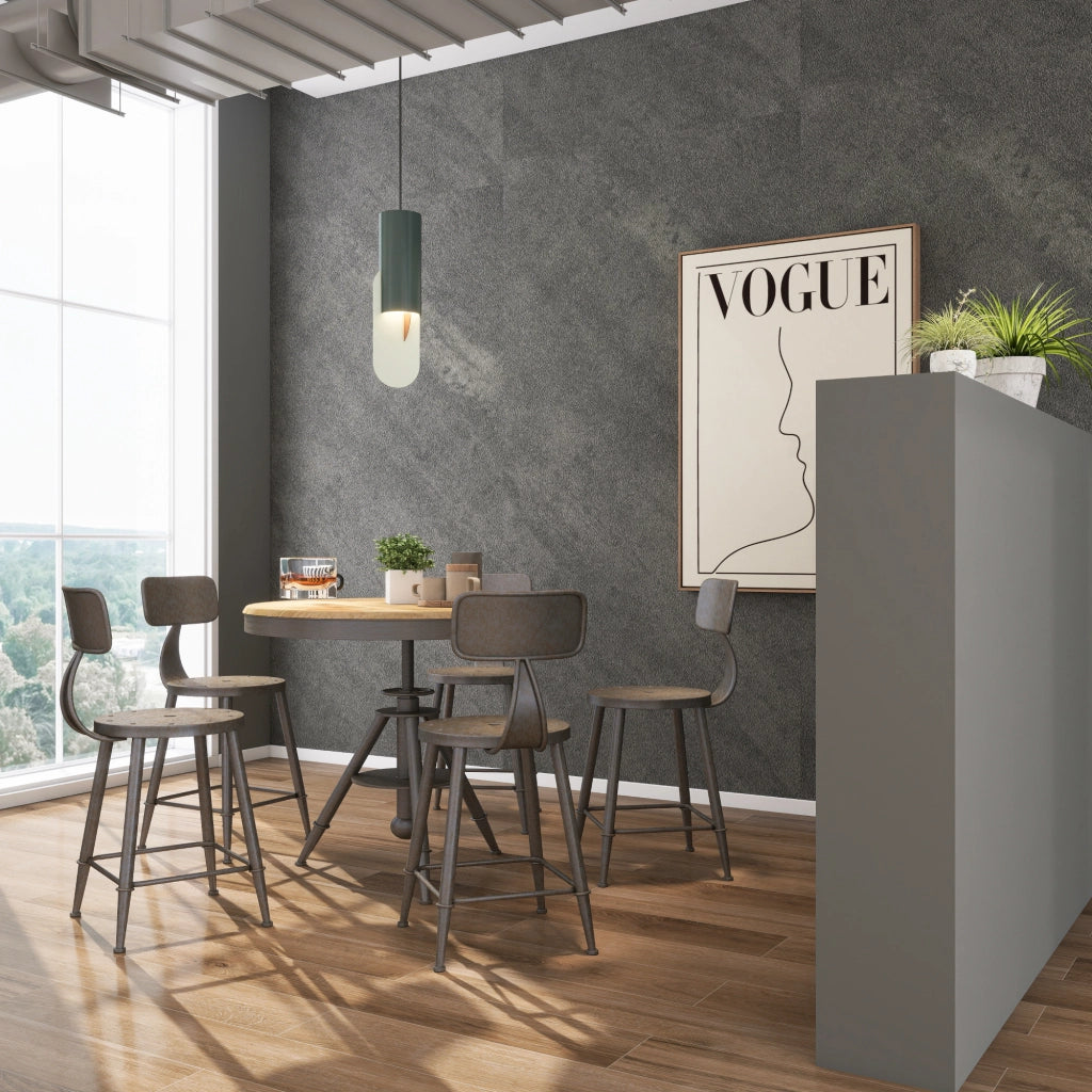 Set Bladel di 4 Pannelli Decorativi in PVC per Parete - Effetto Pietra Grey Stone [neu.haus]