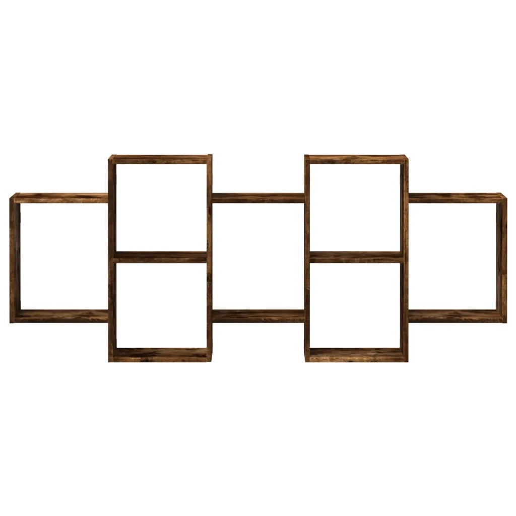 Mensola a Muro Rovere Fumo 159x18x65 cm in Truciolato 853213