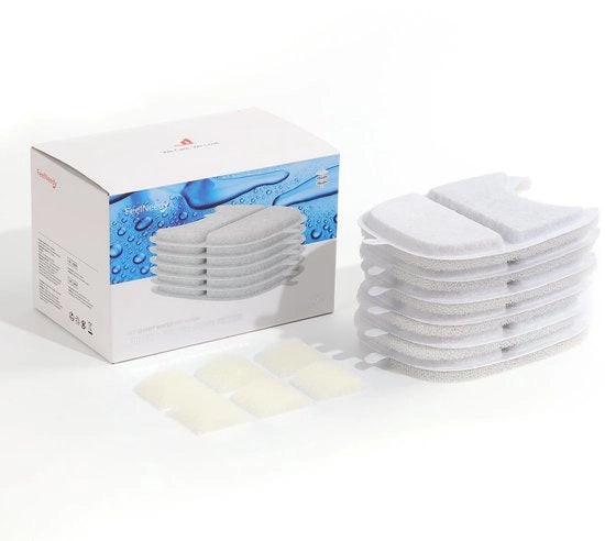 6 filtri di sostituzione per la fontana per gatti wireless con sensore di movimento 4L, confezionati singolarmente (YPD-C004P, YPD-C004S)