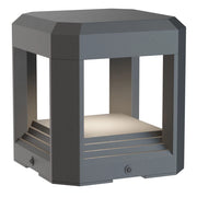 Lampada Da Terra Moderna Per Esterno Alluminio Grigio Luce Led 13W Ip65
