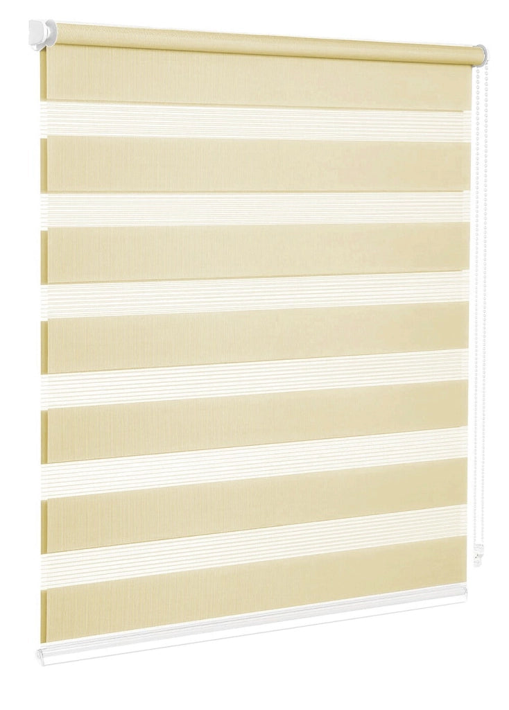 Tenda a Rullo 180x180 Cm Finestra Porta Interno Casa Ufficio Kit Montaggio Parete Telaio No Fori Beige