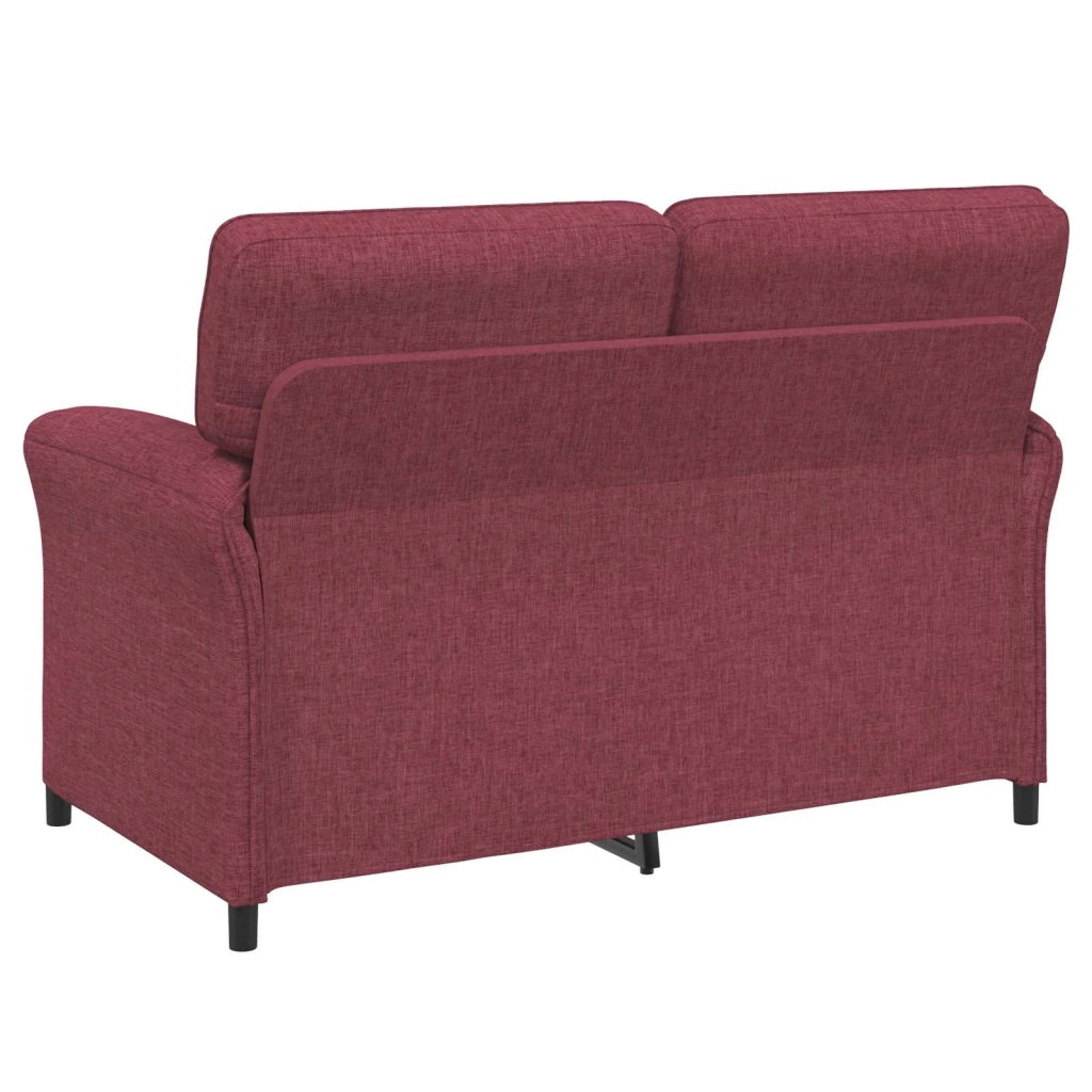 Set di divani 2 pz Rosso Vino Tessuto 3424846