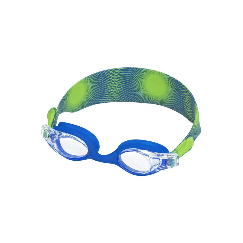 Trade Shop - Occhialini Da Nuoto Splashflex Cinturino Regolabile Per Bambini 7+ Anni 3 Colori 21177 -