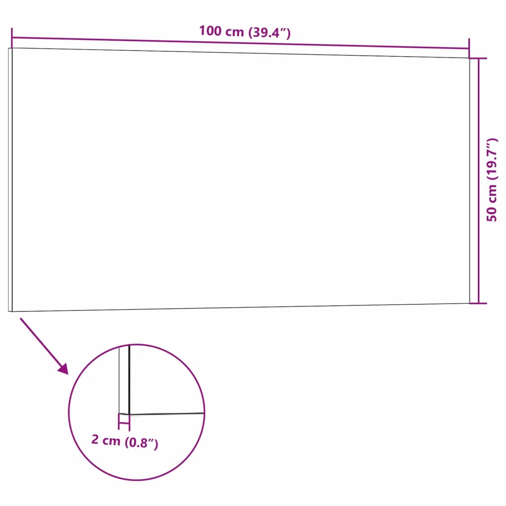 Pannelli da parete 10 pz Rosso 100 x 50 cm Schiuma EPS CFW1435505