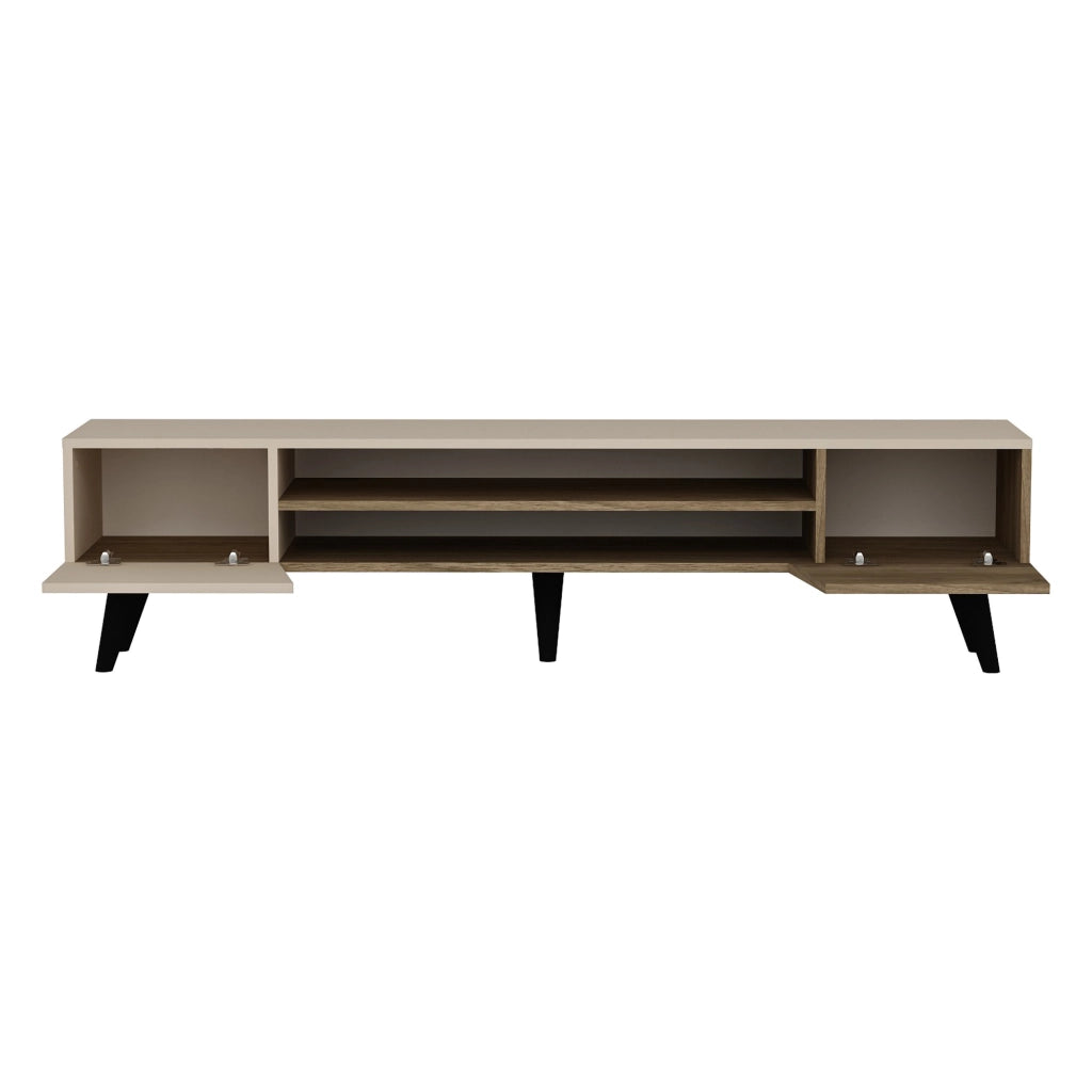 Lei, Mobile Porta tv un Ripiano, 180x37x45h cm Beige