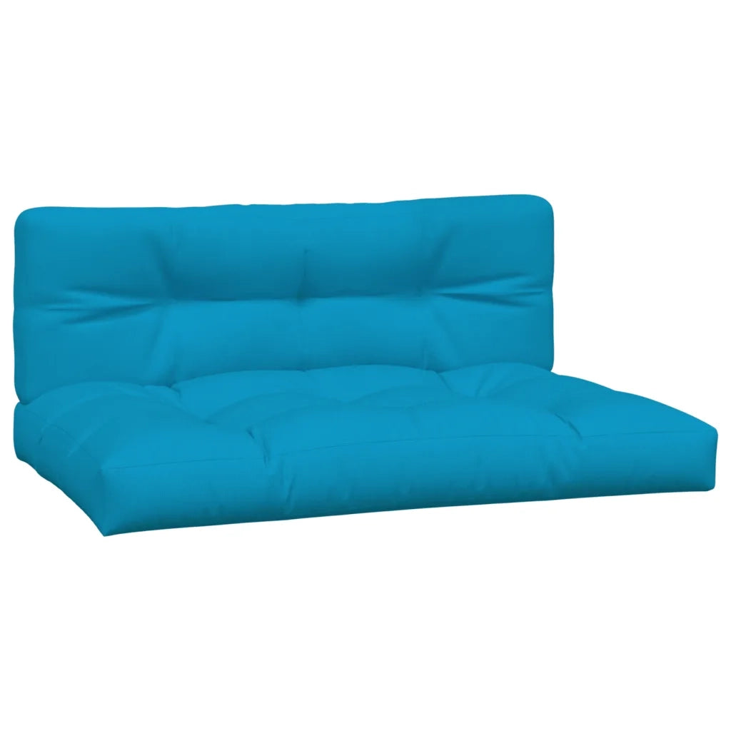 vidaXL Cuscini per Pallet 2 pz Blu in Tessuto