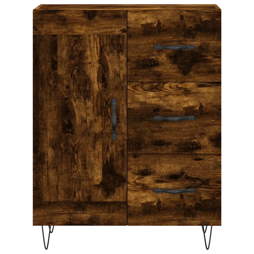 Credenza Rovere Fumo 69,5x34x90 cm in Legno Multistrato 830257