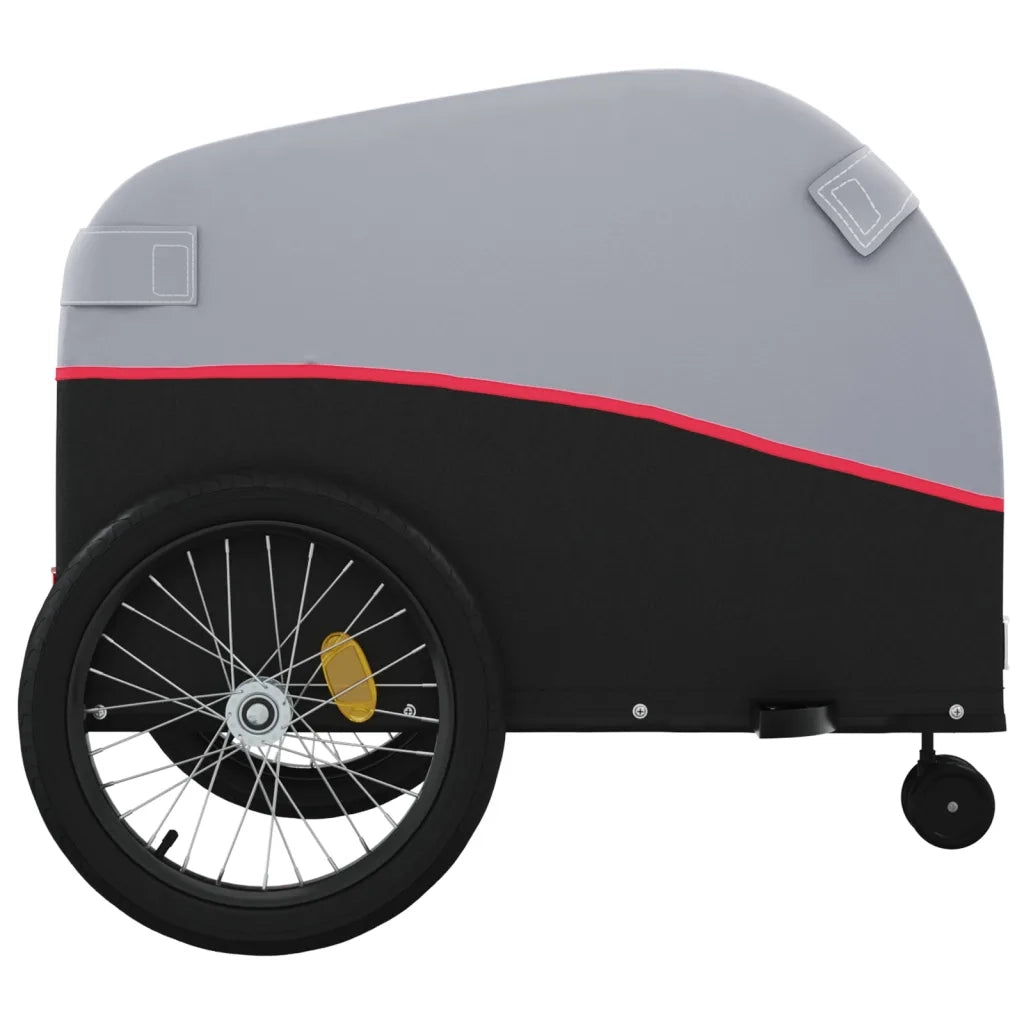 Rimorchio da Bici Nero e Rosso 45 kg in Ferro CFW8296820