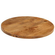 Piano per Tavolo Ø 60x3,8 cm Rotondo in Legno Massello di Mango 370075