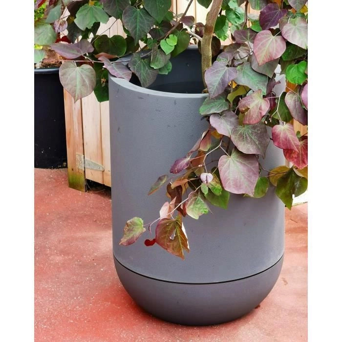 RIVIERA - Vaso da fiori Tulip - granito D40 - grigio