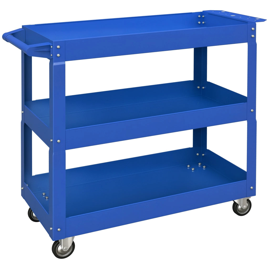 Carrello per attrezzi 3 cassetti ¨C zephmum ¨C Blu, 83x35x76 cm
