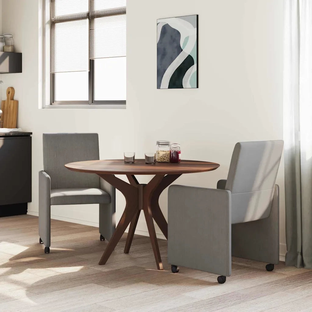 Sedie da Pranzo con Ruote 2 pcs Grigio chiaro 57 x 66 x 94 cm 42017801