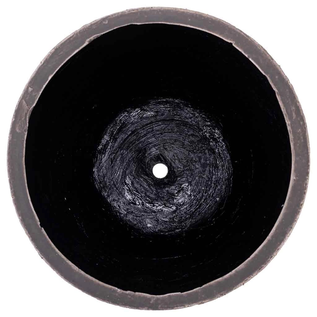 Fioriera in fibra di vetro marrone 46x46x53 cm