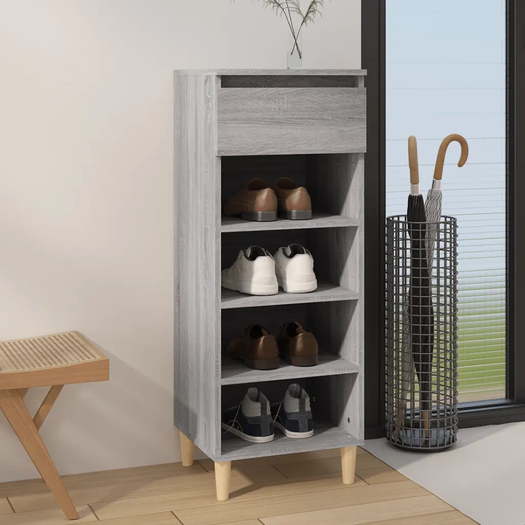Scarpiera | Mobile per scarpe Grigio Sonoma 40x36x105 cm in Legno Multistrato