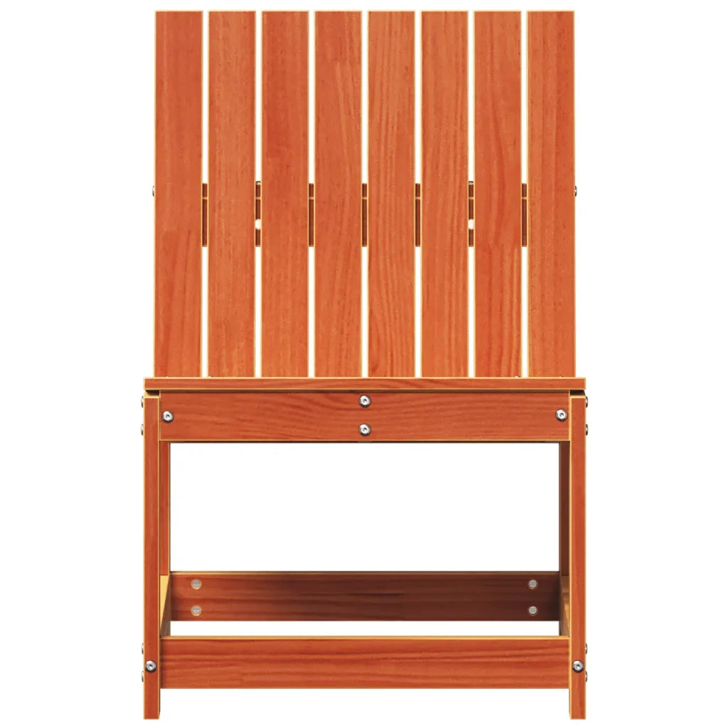 Sedia da Giardino Marrone Cera 50,5x55x77cm Legno Massello Pino 844660