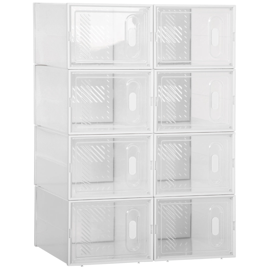 Sistema scaffale modulare 8 scomparti ¨C zephmum ¨C 25x35x19 trasparente