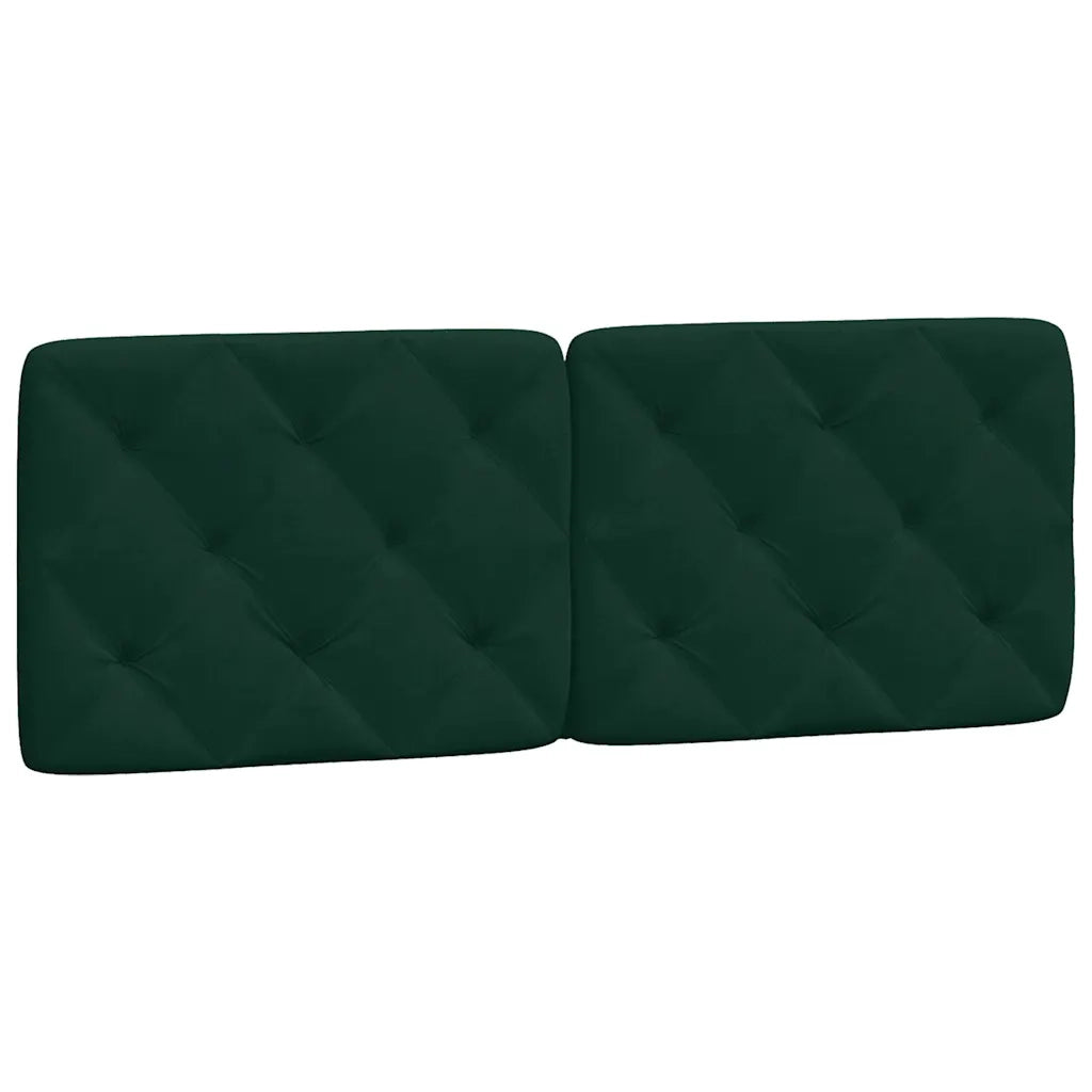 Cuscino Testiera Verde Scuro 140 cm in Velluto CFW9438826
