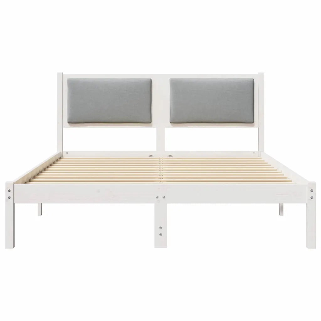 Struttura del letto Grigio chiaro 150 x 200 cm Pino massello