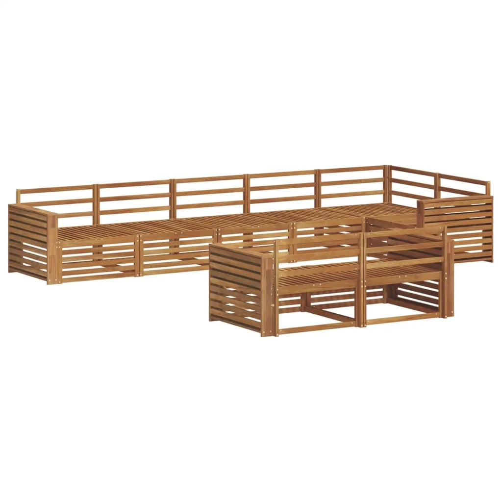 Set di divani da esterno 8 pcs Naturale