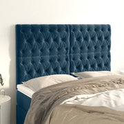Testiera Blu Scuro 160x7x118/128 cm Velluto 3116726