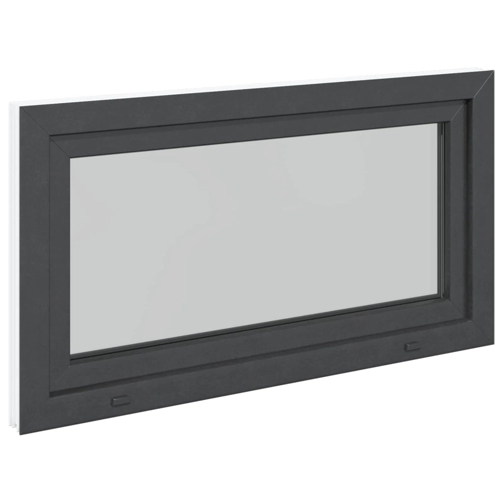 Finestra per Soffitta RISOR 110 x 50 cm PVC e Vetro Antracite CFW9745291