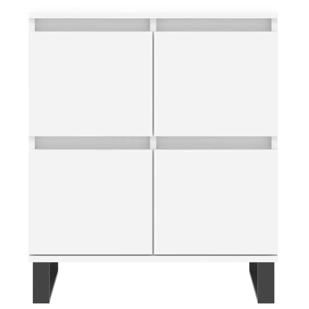 Buffet credenza cassettiera armadio mobile contenitore organizer per cucina soggiorno salotti 3 pezzi legno ingegnerizzato bianco 02_0037001