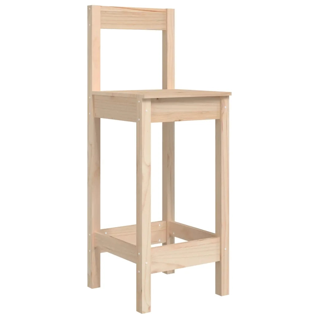Sedie da Bar 2 pz | Sedie da cucina 40x41,5x112 cm in Legno Massello di Pino