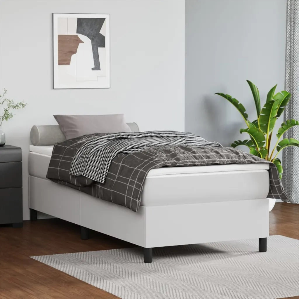 Struttura Letto a Rete a Molle Bianco 80x200 cm in Similpelle 3121012
